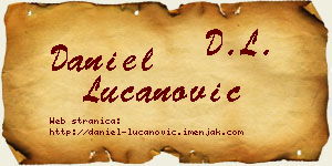 Daniel Lučanović vizit kartica